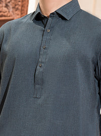 Green Blended Kameez Shalwar - ALWA-KS-151