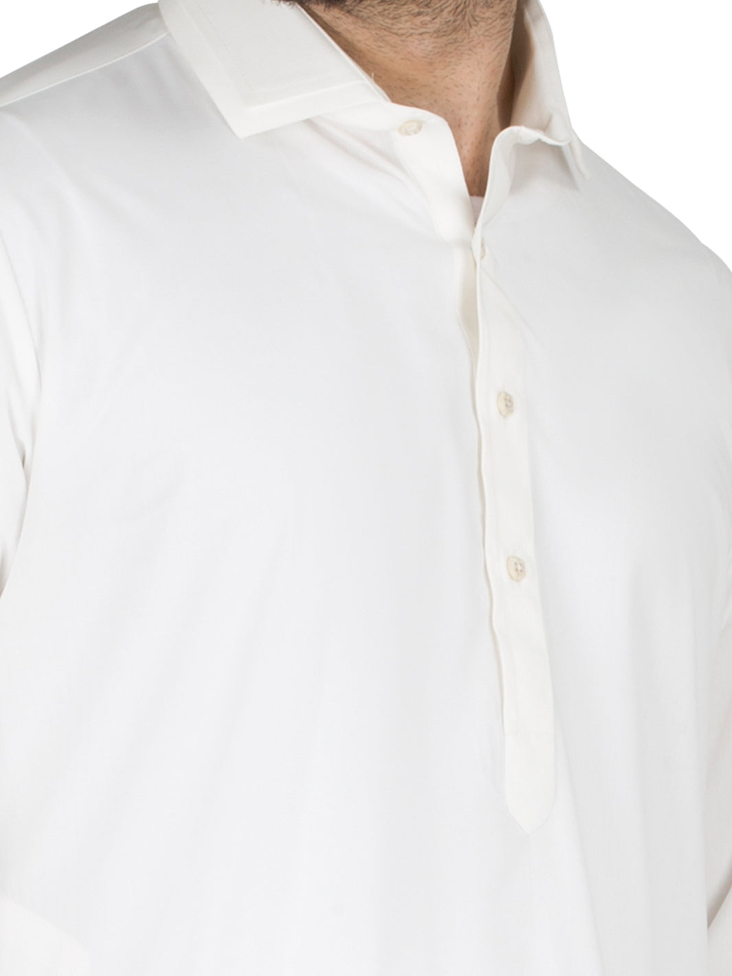 White Blended Kameez Shalwar - ALWA-KS-160