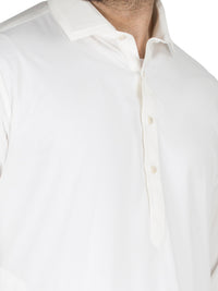 White Blended Kameez Shalwar - ALWA-KS-160