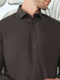 Grey Blended Kameez Shalwar - ALWA-KS-189