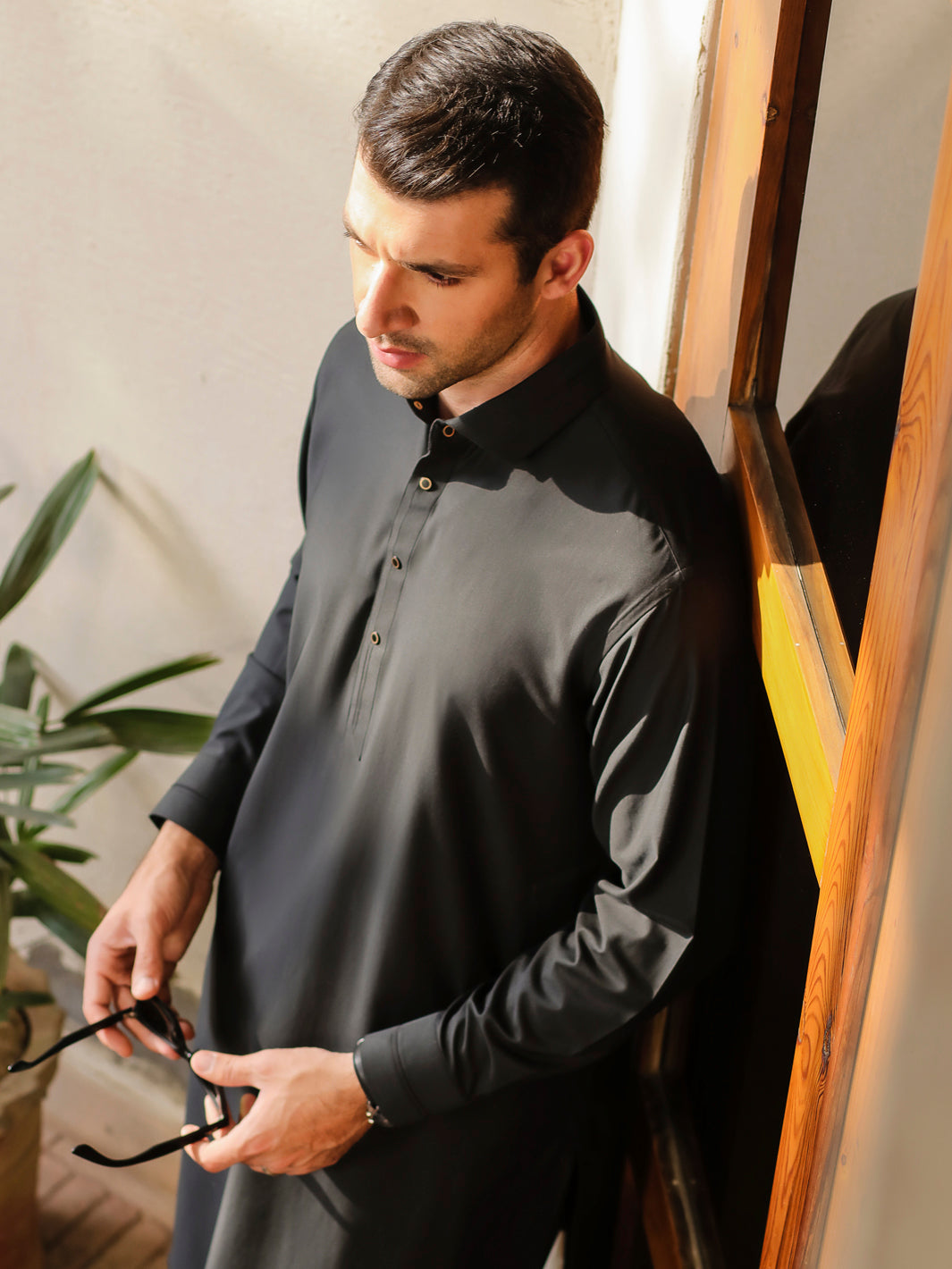 Green Kameez Shalwar - ALWA-KS-282