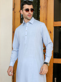 Light Blue Kameez Shalwar - ALWA-KS-308