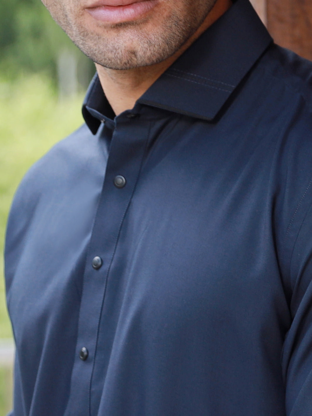 Midnight Blue Blended Kameez Shalwar - ALWA-KS-319