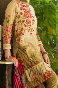 Red Jacquard 3Pc Stitched - AWP-3PS-186