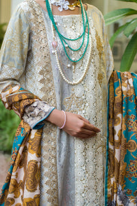 Light Green Khaddar/Qureshia 3 Piece Stitched - AWP-190
