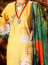 Yellow Khaddar 3Pc Stitched - AWP-3PS-283