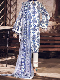 Navy Blue Cambric 2Pc Unstitched - AWP-2PS-366