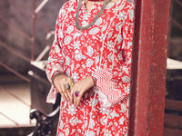 Red Cambric 2Pc Unstitched - AWP-2PS-367