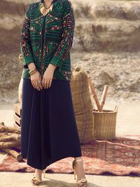 Green Khaddar Jacket - AWP-JT-398