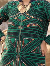 Green Khaddar Jacket - AWP-JT-398
