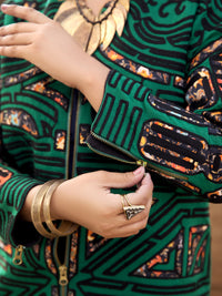 Green Khaddar Jacket - AWP-JT-398