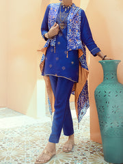 Blue 2 Piece Formal Stitched - AL-2PS-LS-320