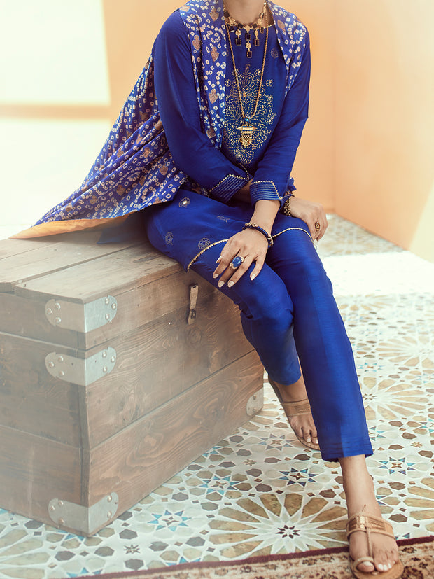 Blue 2 Piece Formal Stitched - AL-2PS-LS-320