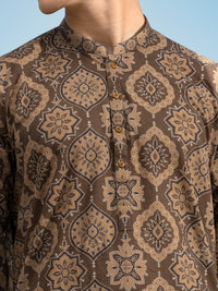 Green Linen Short Kurta - ALCR-K-039