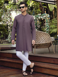 Purple Blended Kurta - AL-K-1008
