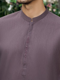 Purple Blended Kurta - AL-K-1008