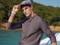 Grey Cotton Kurta - AL-K-1069C