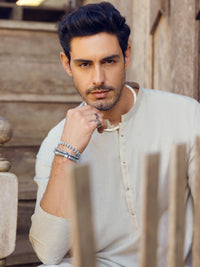 Light Grey Blended Kurta - AL-K-1106
