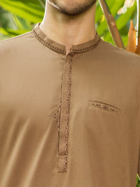 Brown Blended Kurta - AL-K-954