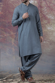 Grey Blended Kameez Shalwar - AL-KS-2319