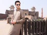 Grey Blended Kameez Shalwar - ALWA-KS-235