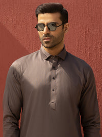 Grey Kameez Shalwar - ALWA-KS-267