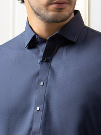 Blue Blended Kameez Shalwar - ALWA-KS-273
