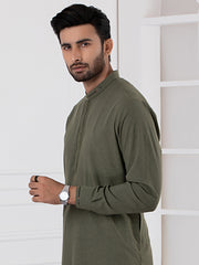 Green Kameez Shalwar - AL-KS-2749