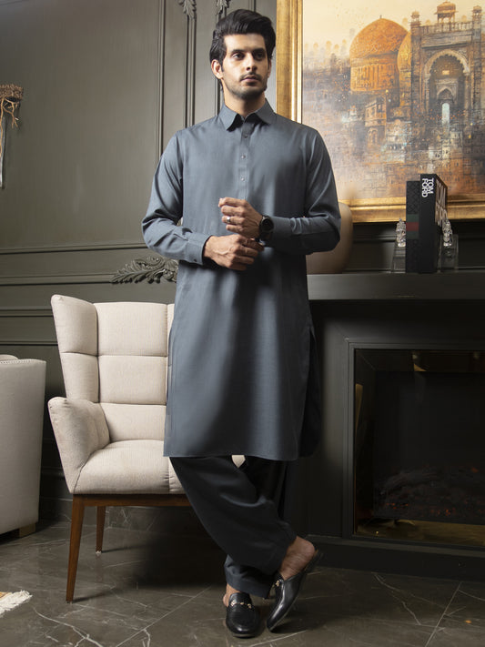 Green Kameez Shalwar - ALWA-KS-296
