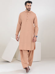 Peach Blended Kameez Shalwar - ALWA-KS-303