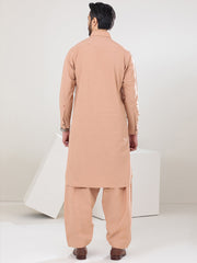 Peach Blended Kameez Shalwar - ALWA-KS-303