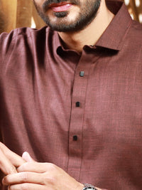 Maroon Blended Kameez Shalwar - ALWA-KS-311