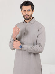 Grey Blended Kameez Shalwar - ALWA-KS-316