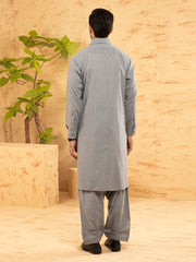 Grey Blended Kameez Shalwar - ALWA-KS-367