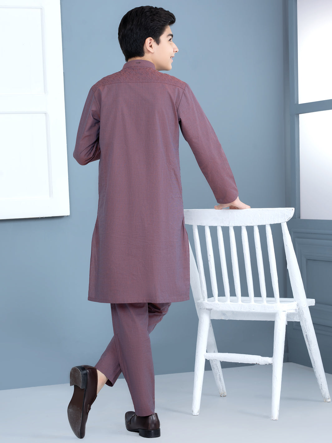 Purple Cotton Kurta Trouser - ALT-KT-027