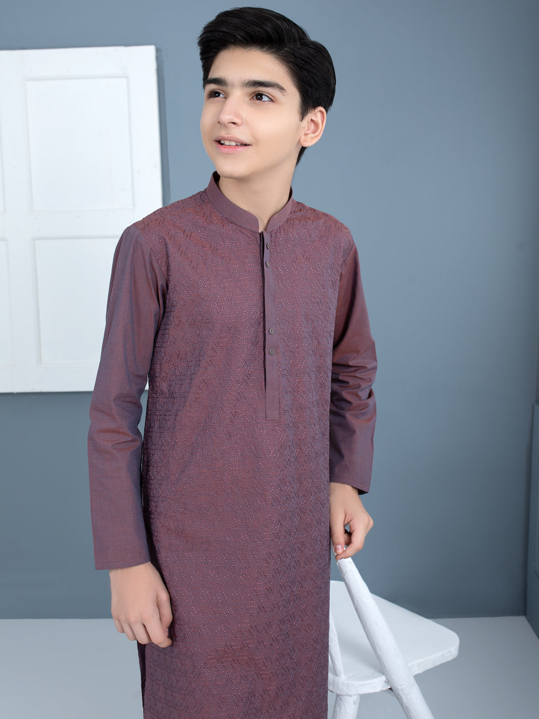 Purple Cotton Kurta Trouser - ALT-KT-027