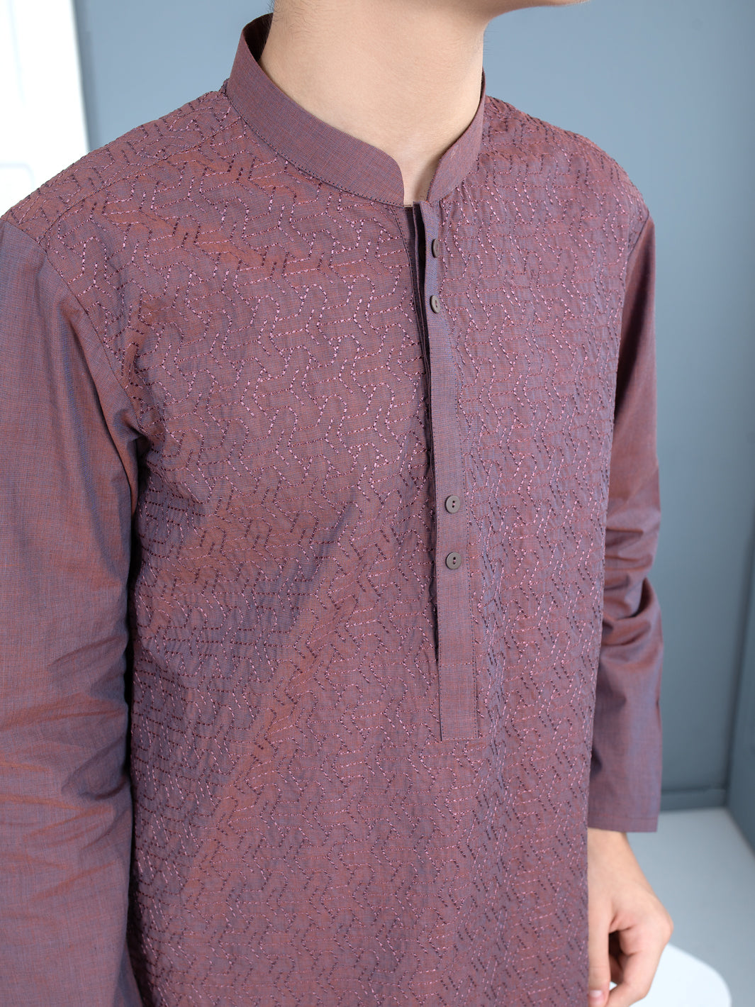 Purple Cotton Kurta Trouser - ALT-KT-027