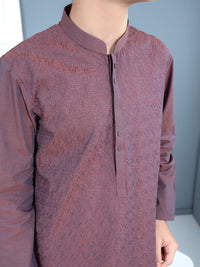 Purple Cotton Kurta Trouser - ALT-KT-027