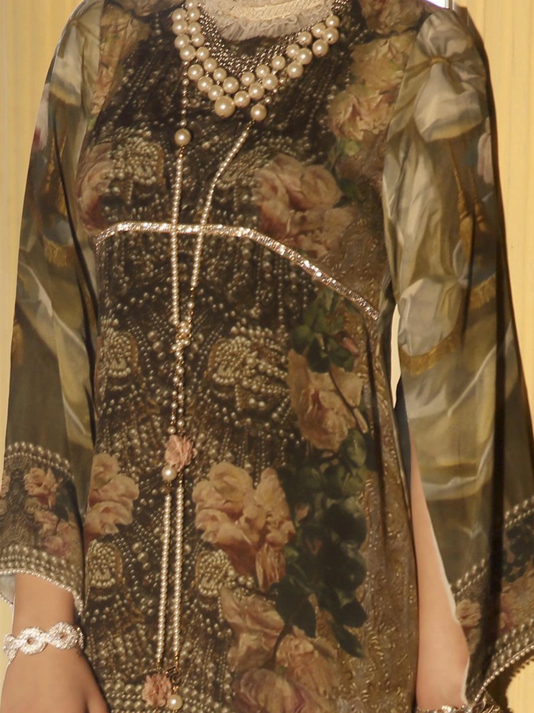 White Crepe Tunic - LK-070