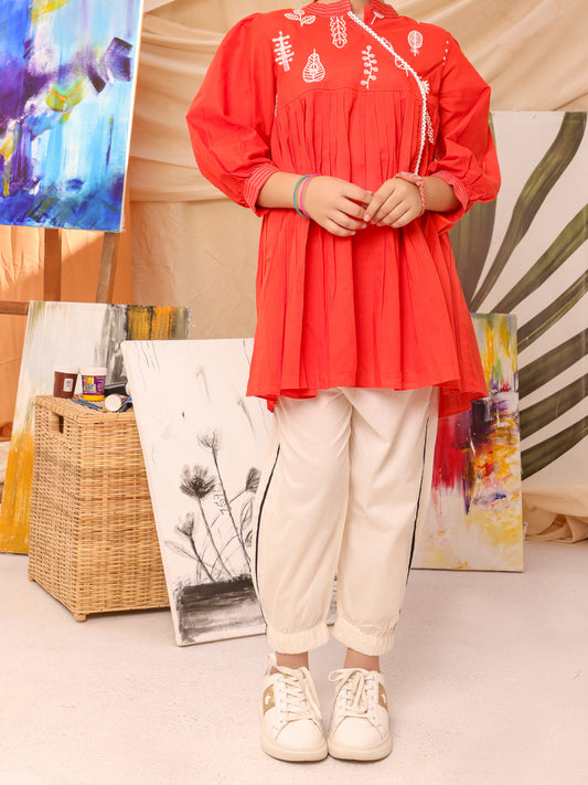 Orange Kurti - ALT-LK-1005