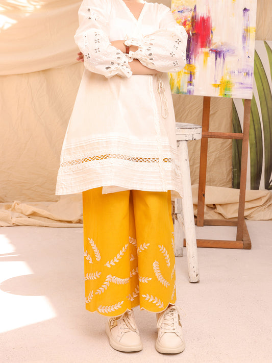 White Cambric Kurti - ALT-LK-1011