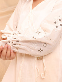 White Cambric Kurti - ALT-LK-1011