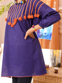 Blue Dyed Kurti - ALT-LK-1013