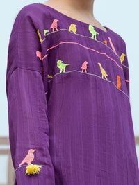 Magneta Yarn Dyed Kurti - ALT-LK-1064