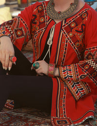 Red Woolen Tunic - LK-148