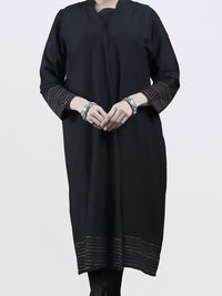 Black Khaddar Tunic - LK-206