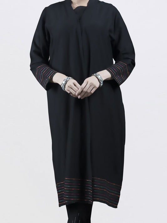 Black Khaddar Tunic - LK-206