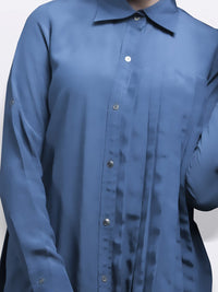 Blue Silk Tunic - LK-208