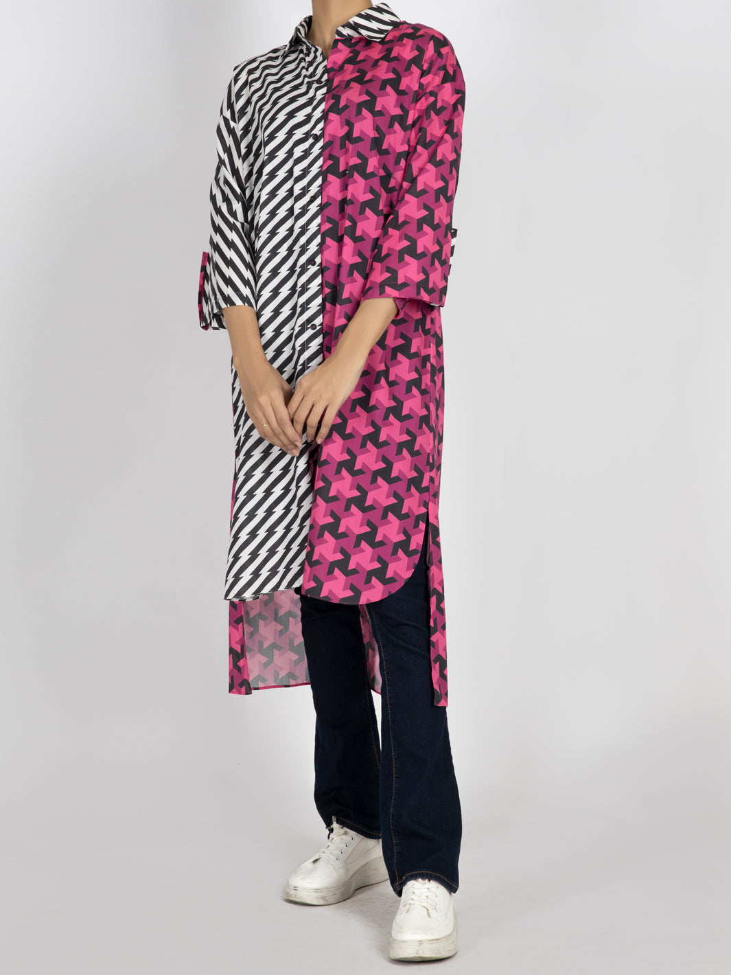 Multicolor Cambric Tunic - AWP-LK-473