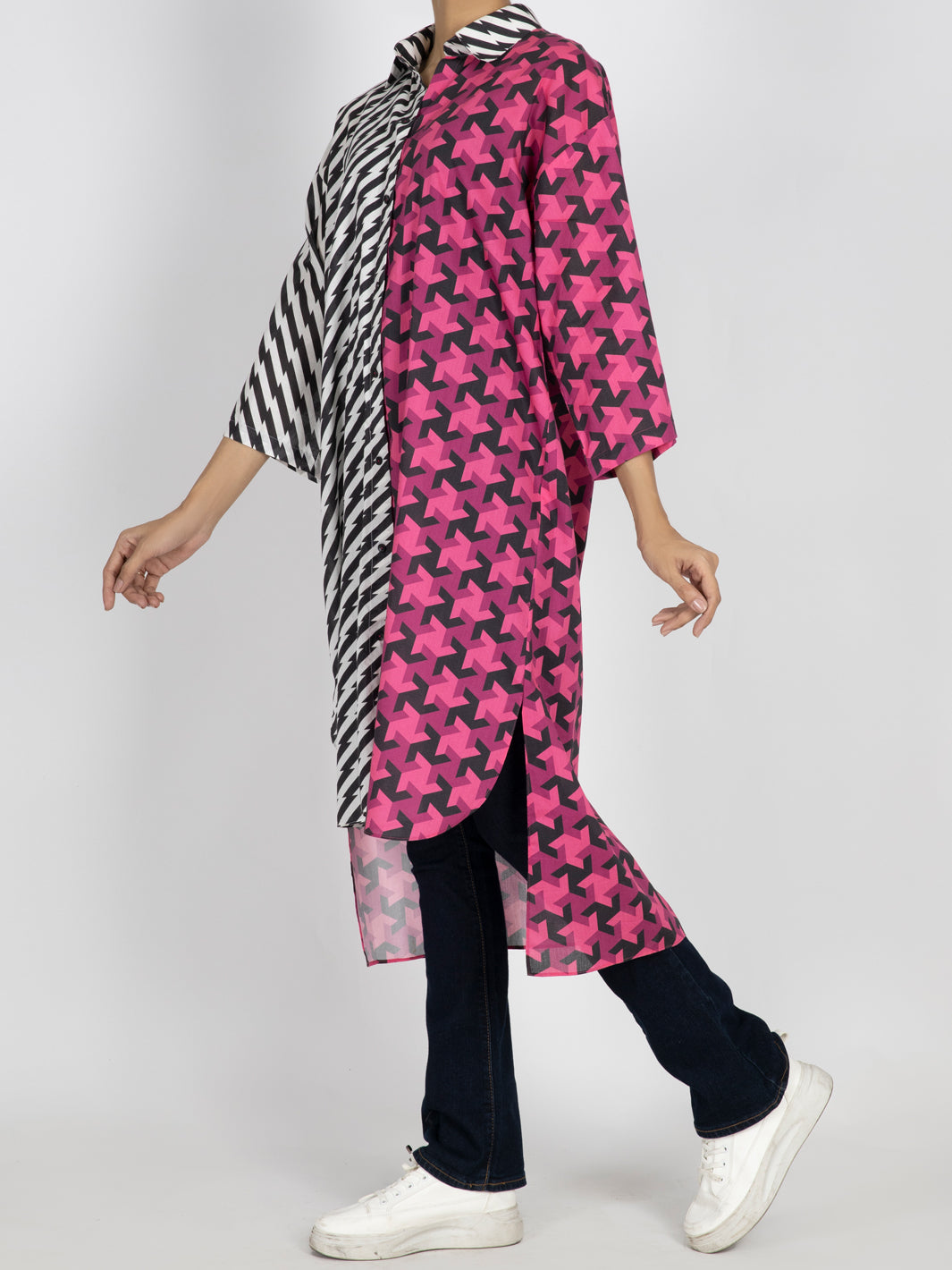Multicolor Cambric Tunic - AWP-LK-473
